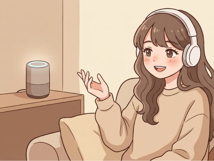 音声で話しかけてSkillを追加している様子