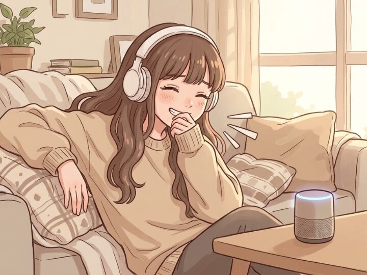 休日ソファでダラっと、面白コマンドを言って一人でクスッと楽しむ