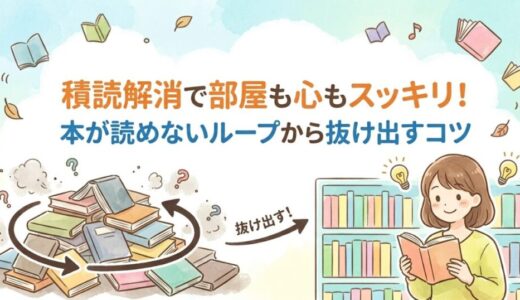 積読解消で部屋も心もスッキリ！本が読めないループから抜け出すコツ
