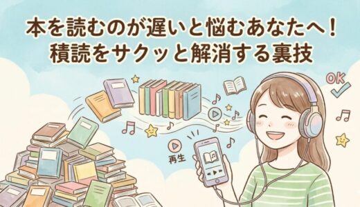 本を読むのが遅いと悩むあなたへ！積読をサクッと解消する裏技