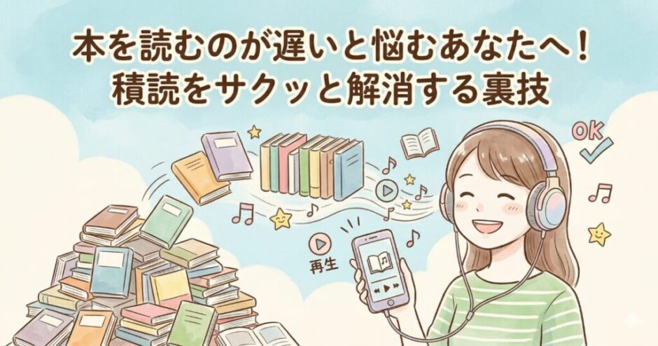 本を読むのが遅いと悩むあなたへ！積読をサクッと解消する裏技