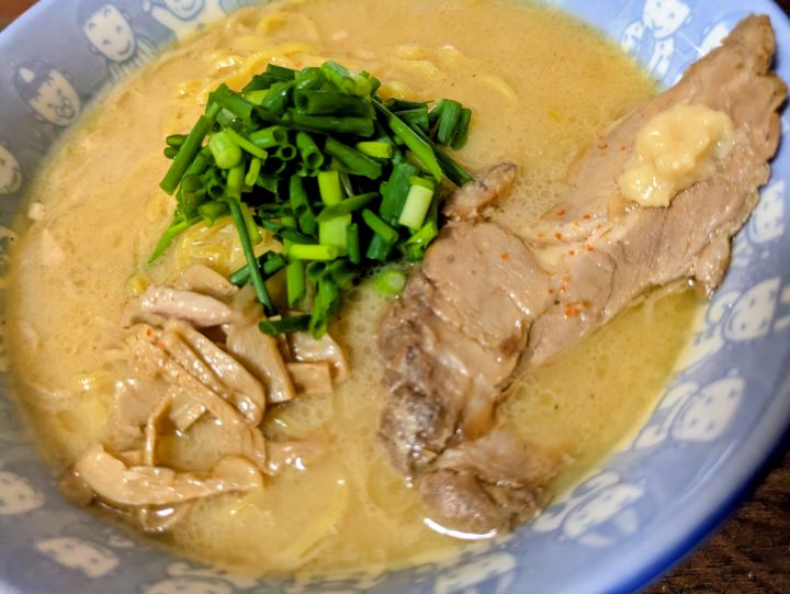 完成した大島 味噌らーめん