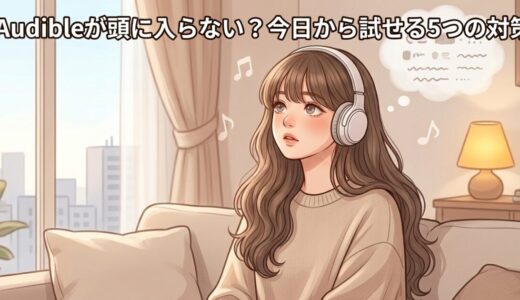 Audibleが頭に入らない原因は？今日から試せる5つの対策