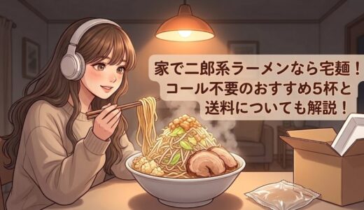 家で二郎系ラーメンなら宅麺！コール不要のおすすめ5杯と送料についても解説！