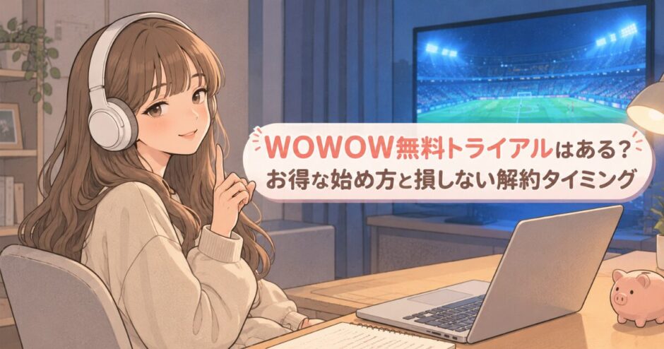 WOWOW無料トライアルはある？お得な始め方と損しない解約タイミング