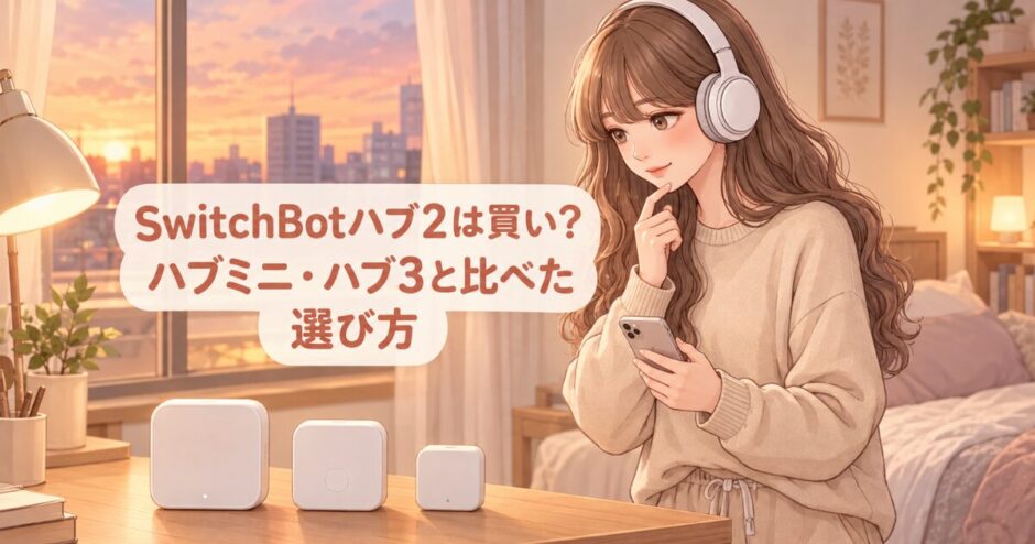 SwitchBotハブ2は買い？ハブミニ・ハブ3と比べた選び方