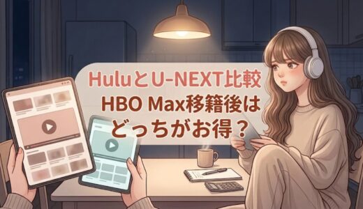 HuluとU-NEXT比較｜HBO Max移籍後はどっちがお得？【2026年】